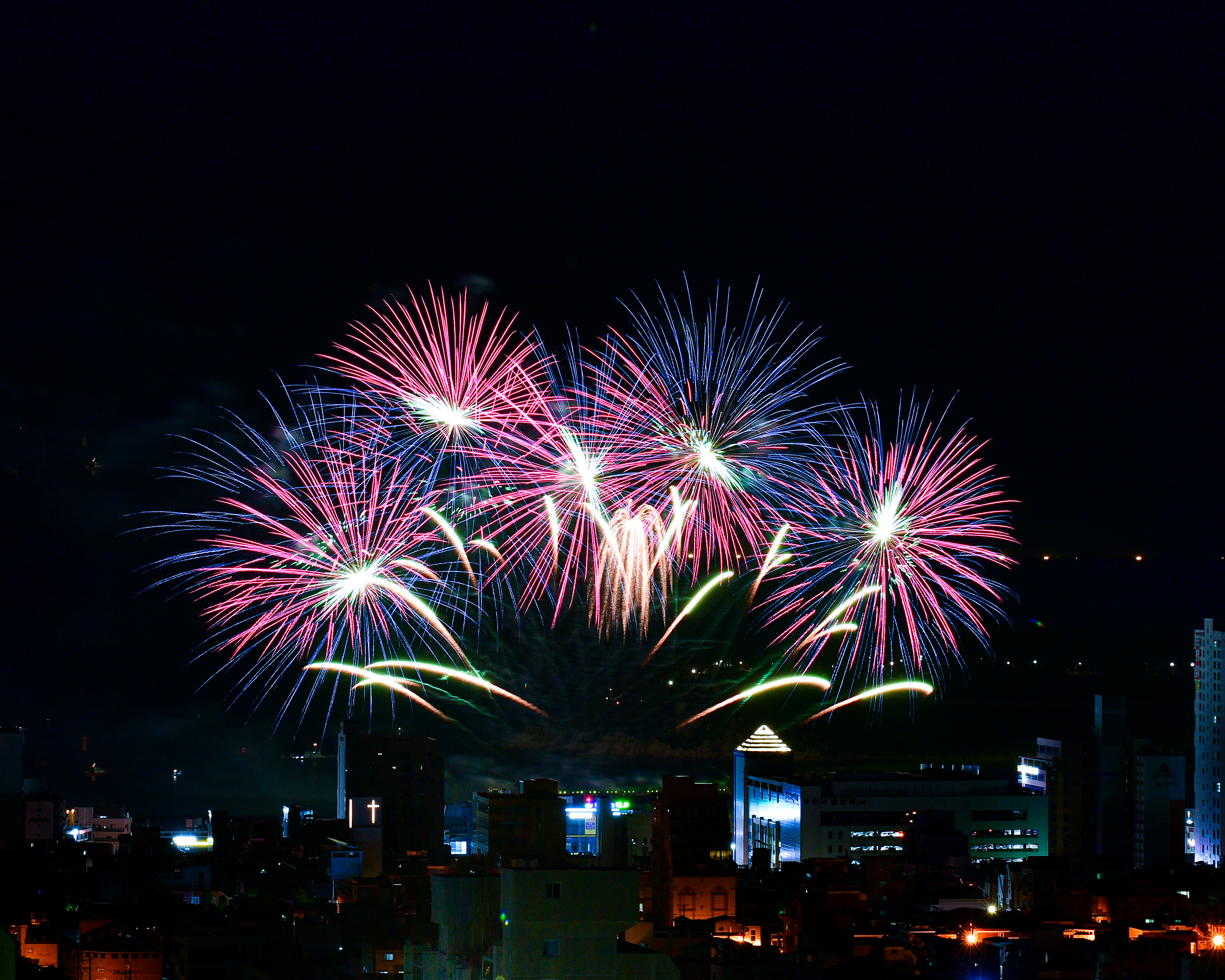 2023년 울산공업축제 폐막 드론/불꽃쇼_#9