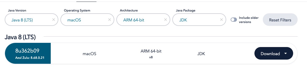 JDK 다운로드