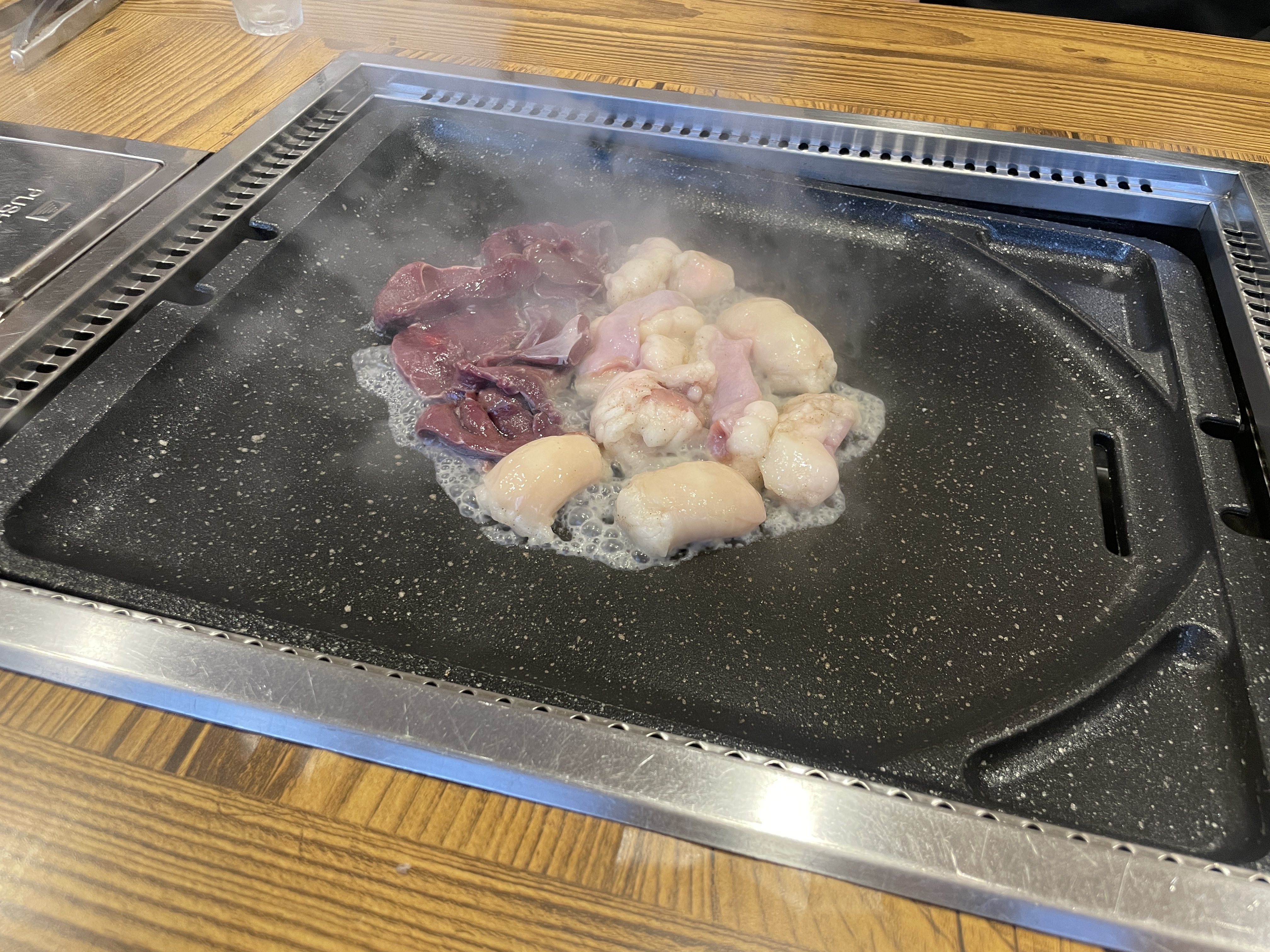  울산 명촌 진미돌곱창 주문메뉴 염통+곱창 