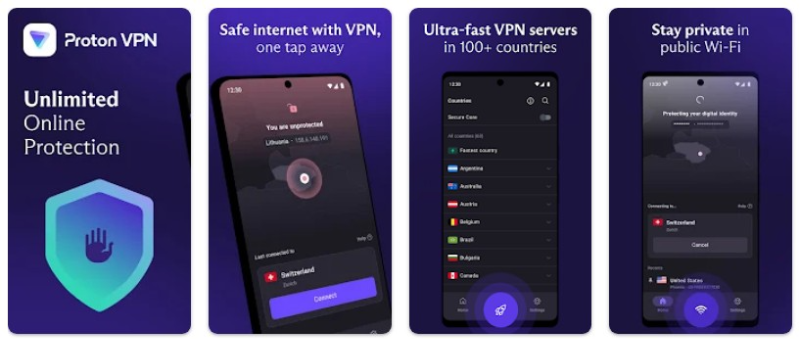 VPN Proton앱 기능