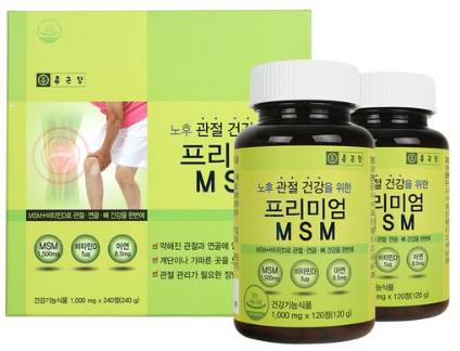 종근당 프리미엄 엠에스엠 MSM&#44; 120정&#44; 2개입