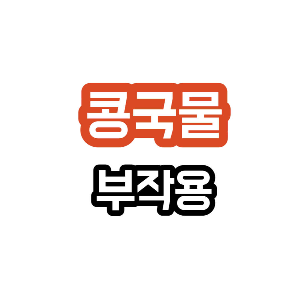 콩국물-부작용