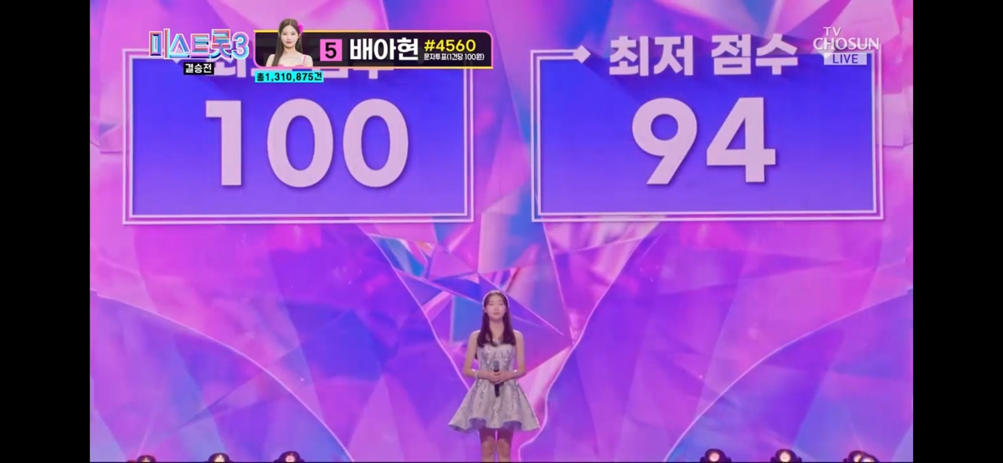 미스트롯 3 진 선 미 결과 결승곡 순위