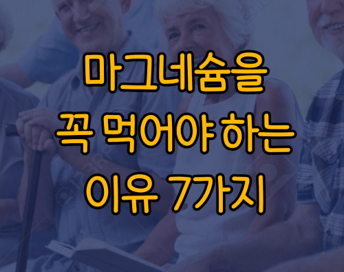 마그네슘을 꼭 먹어야 하는 이유