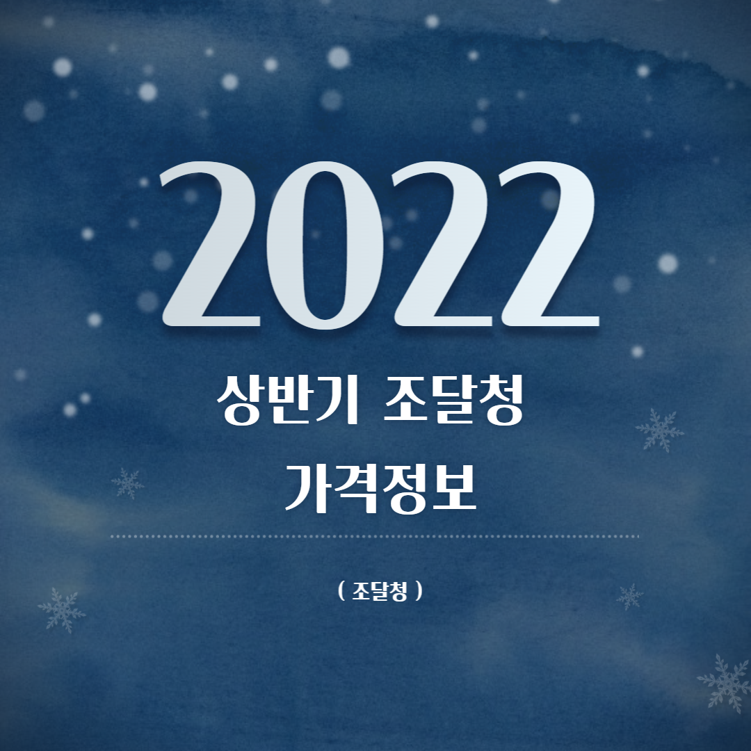  다운로드 | 2022년 상반기 조달청 가격정보