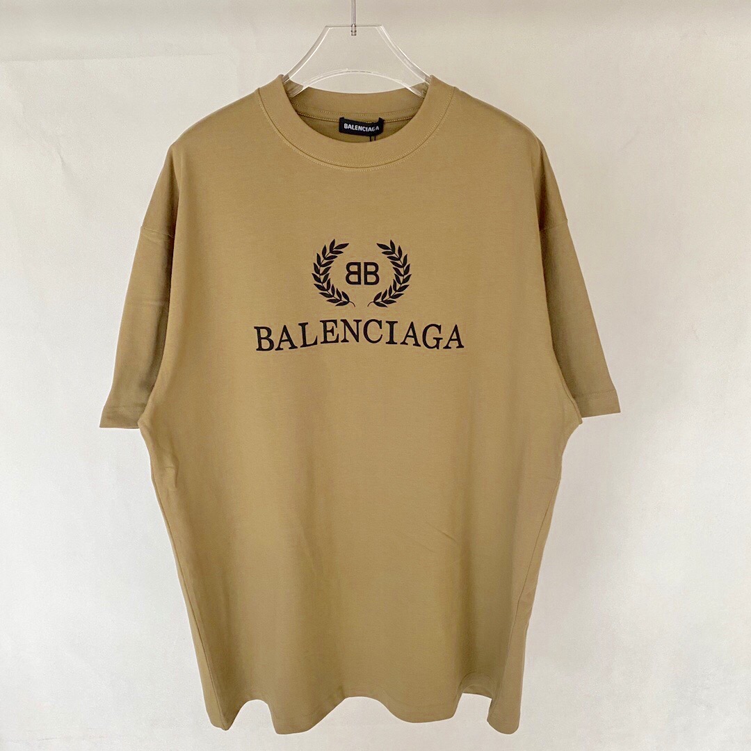 [BAELCNAIGA] 발렌시아가 BB 월계수 로고 반팔 티셔츠 578139 TEV52 9610