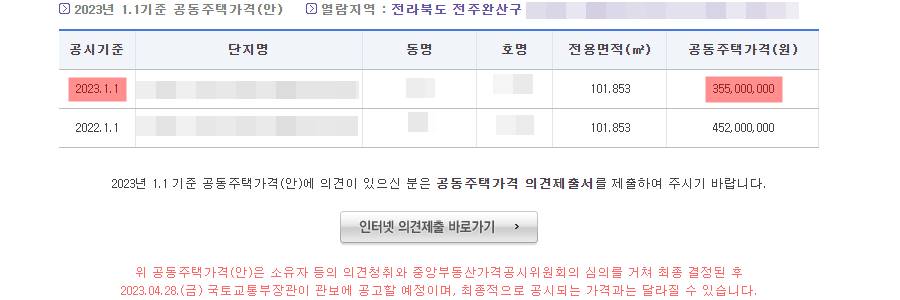 전주완산구-아파트-공시지가