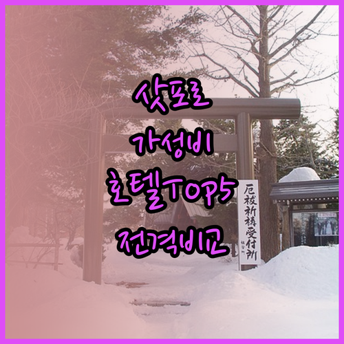 삿포로 여행객 필독 가성비 갑 호텔 