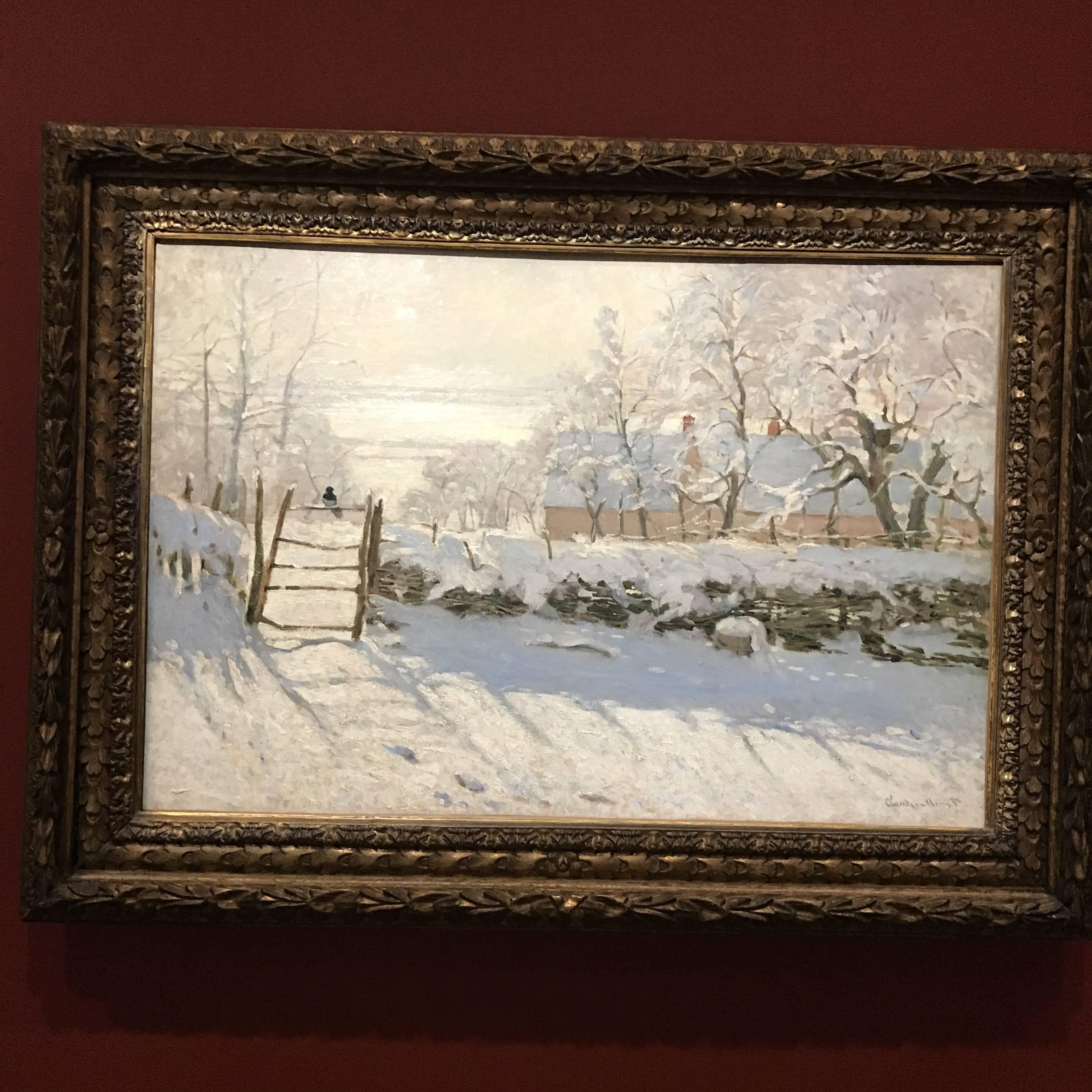 Monet&#44; La Pie&#44; huile sur toile&#44; 1868-1869.