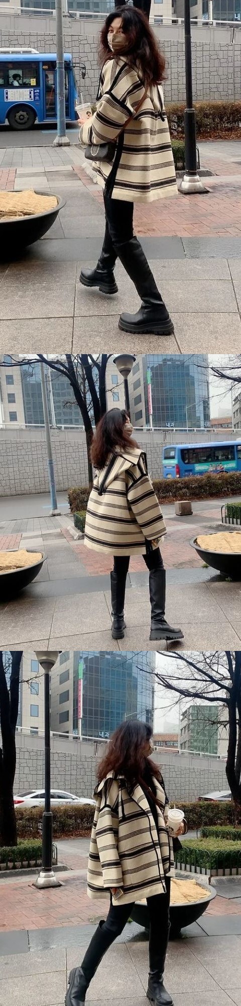  '12.5kg' 한혜연, 롱부츠 헐렁한 극세사 다리..살 빼길 잘했네! [사진]
