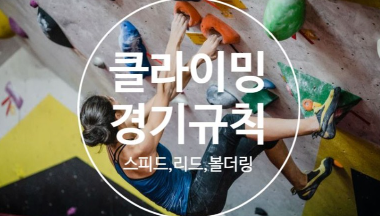  도쿄올림픽 스포츠 클라이밍 경기 규칙 - 리드, 볼더링, 스피드