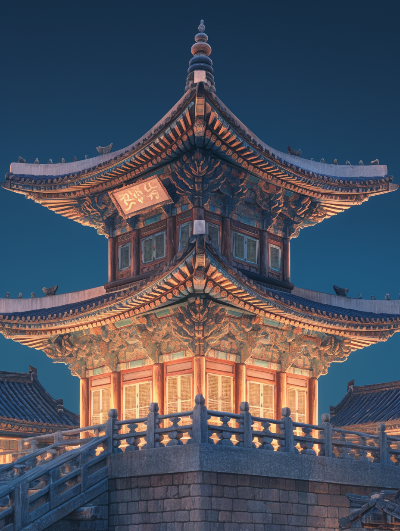야간개장한 경복궁