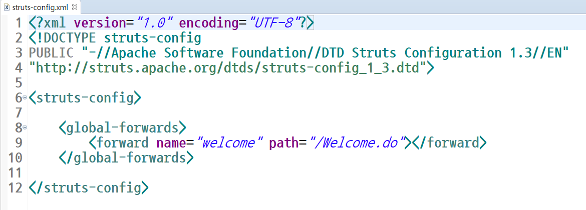 struts-config.xml