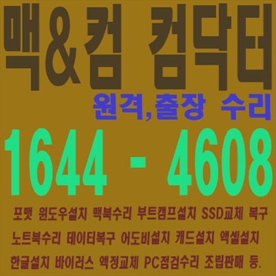 대구 컴퓨터수리 원격컴수리 포토샵,일러스트설치 캐드 윈도우설치, 한글 엑셀설치, 대구 스케치업 프리미어,인디자인설치 비대면으로 빠르게 설치