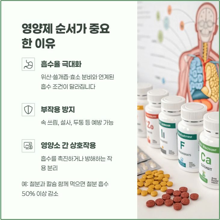 영양제 먹는 순서