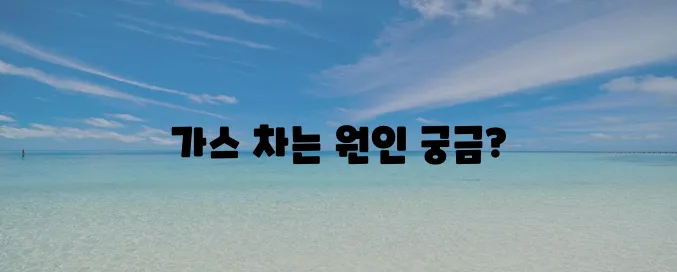 가스가 많이 차는 이유 11가지를 상세히 정리해드립니다!