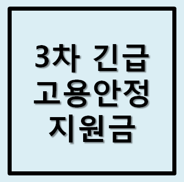  3차 재난지원금 긴급고용안정지원금 신청방법