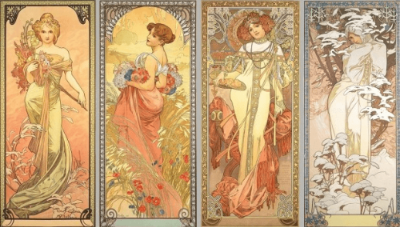 Alphonse Mucha - The Seasons