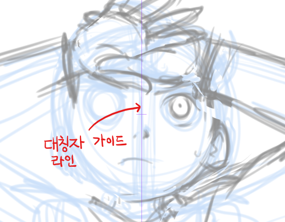 [마숲의 클립 스튜디오 강좌] 좌우 대칭 똑같이 그리기 (정면 얼굴)