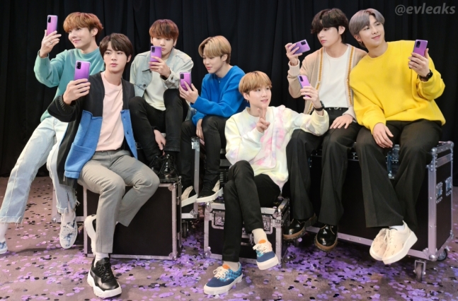  보라빛 향연 '갤럭시S20+' BTS 특별판은 이런 모습?