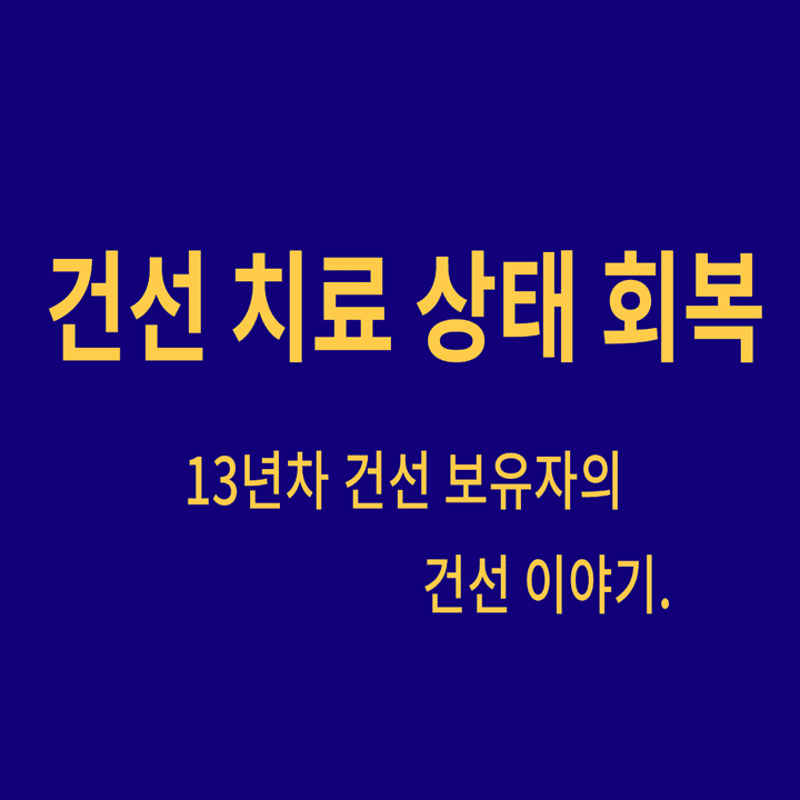  건선 완치같은 상태 치료 회복 후기(군면제)