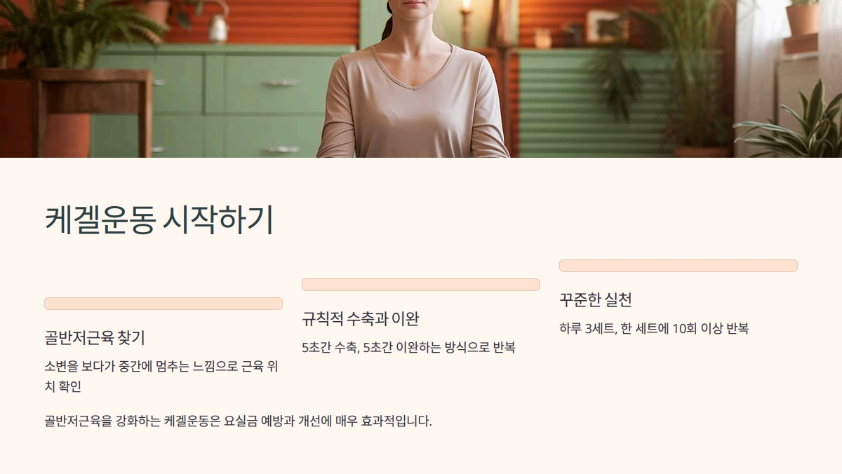 요실금 초기증상