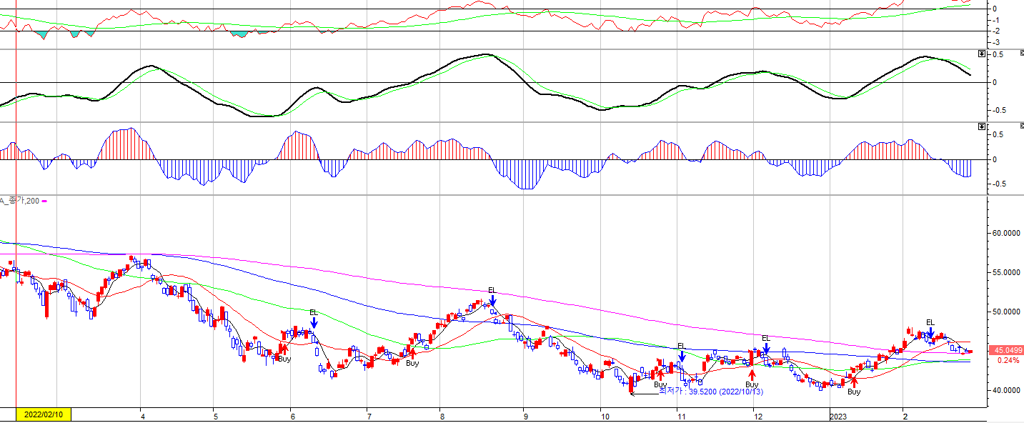 미국 주요 종목 챠트 2월 28일 5