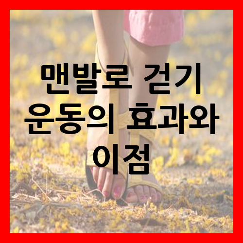 생로병사의 비밀 맨발로 걷기 운동의 효과와 이점