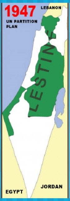 1947년 중동 지역 지도