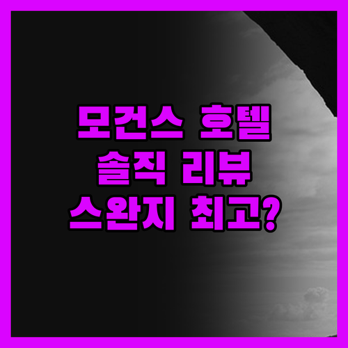 모건스 호텔, 있는 그대로 리뷰! 스