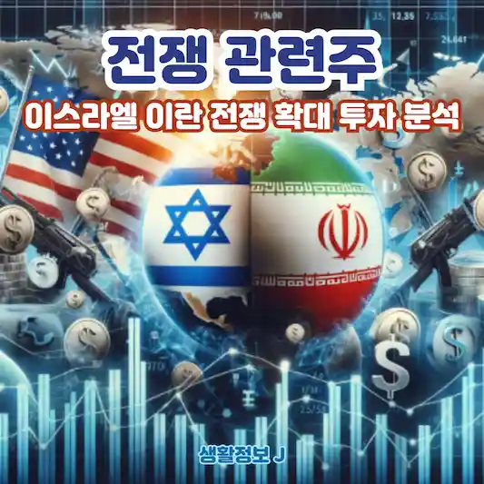 국내외 전쟁 관련주&#44; 이스라엘 이란 전쟁 확대 투자 분석