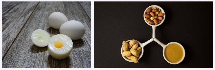좌)달걀&#44;계란
우)땅콩&#44;
