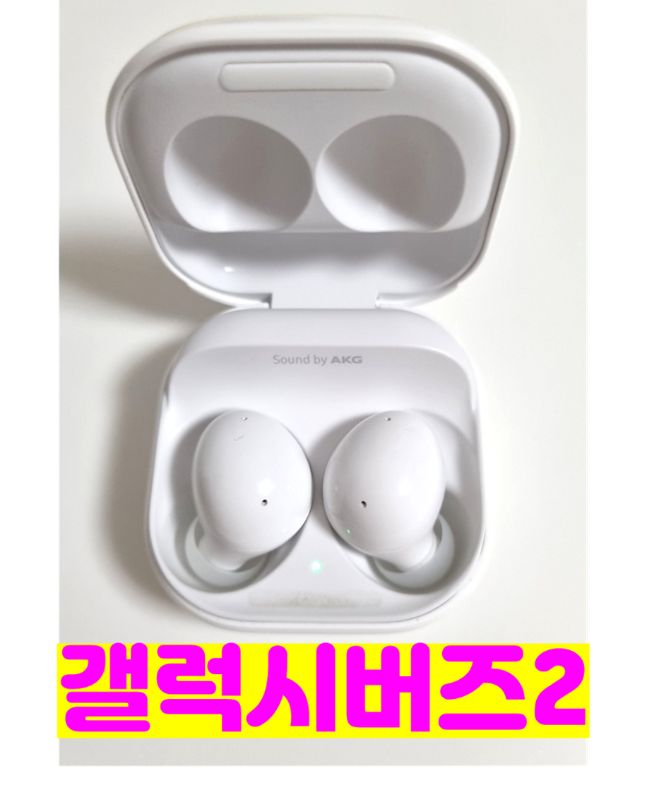  갤럭시버즈2 화이트 블루투스 이어폰 후기!