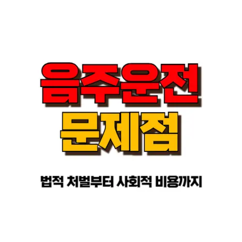 음주운전 문제점 썸네일