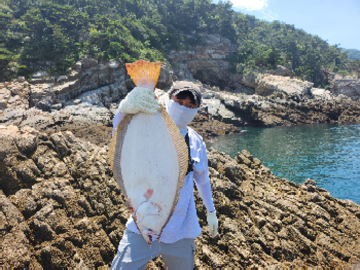  서해바다 가의도 갯바위 광어 낚시 종선배 타고 포인트다녀왔습니다
