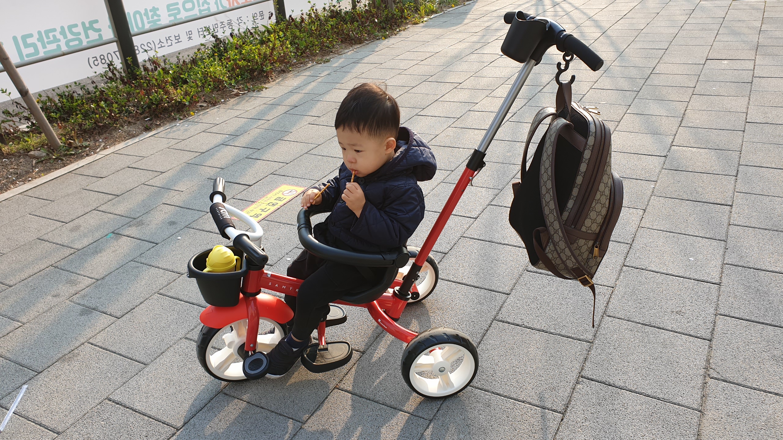  삼천리 샘트라이크 유아용 세발자전거 신형 안전바 장단점