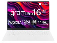 LG전자 2025 그램 프로 16 코어Ultra5 애로우레이크에센스 화이트 · 16Z90TP-GA5CK · 256GB · 16GB · WIN11 Home