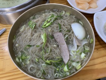 수육무침냉면