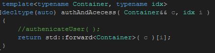 std::forward