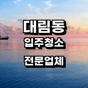 영등포구 대림동 입주청소