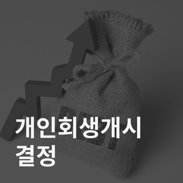 개인회생 개시결정