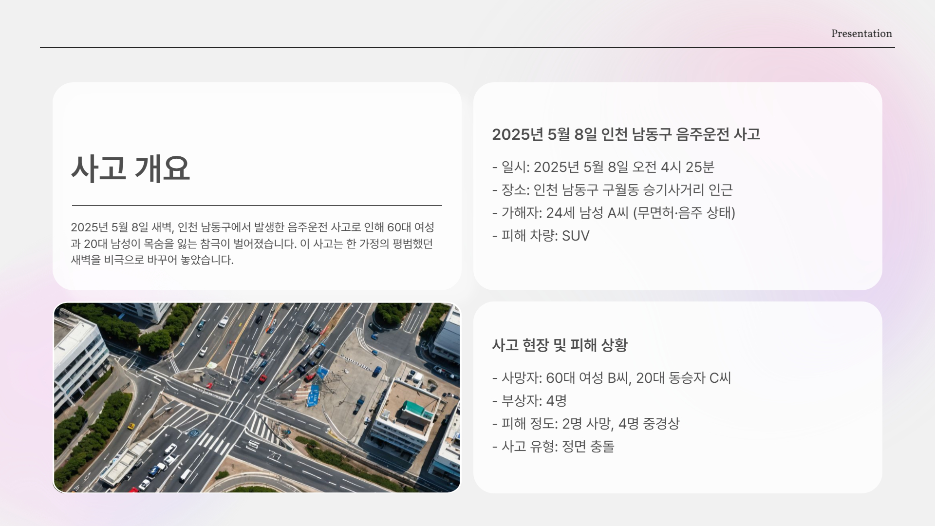사고 개요