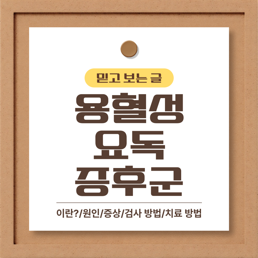  용혈성 요독 증후군 이란?