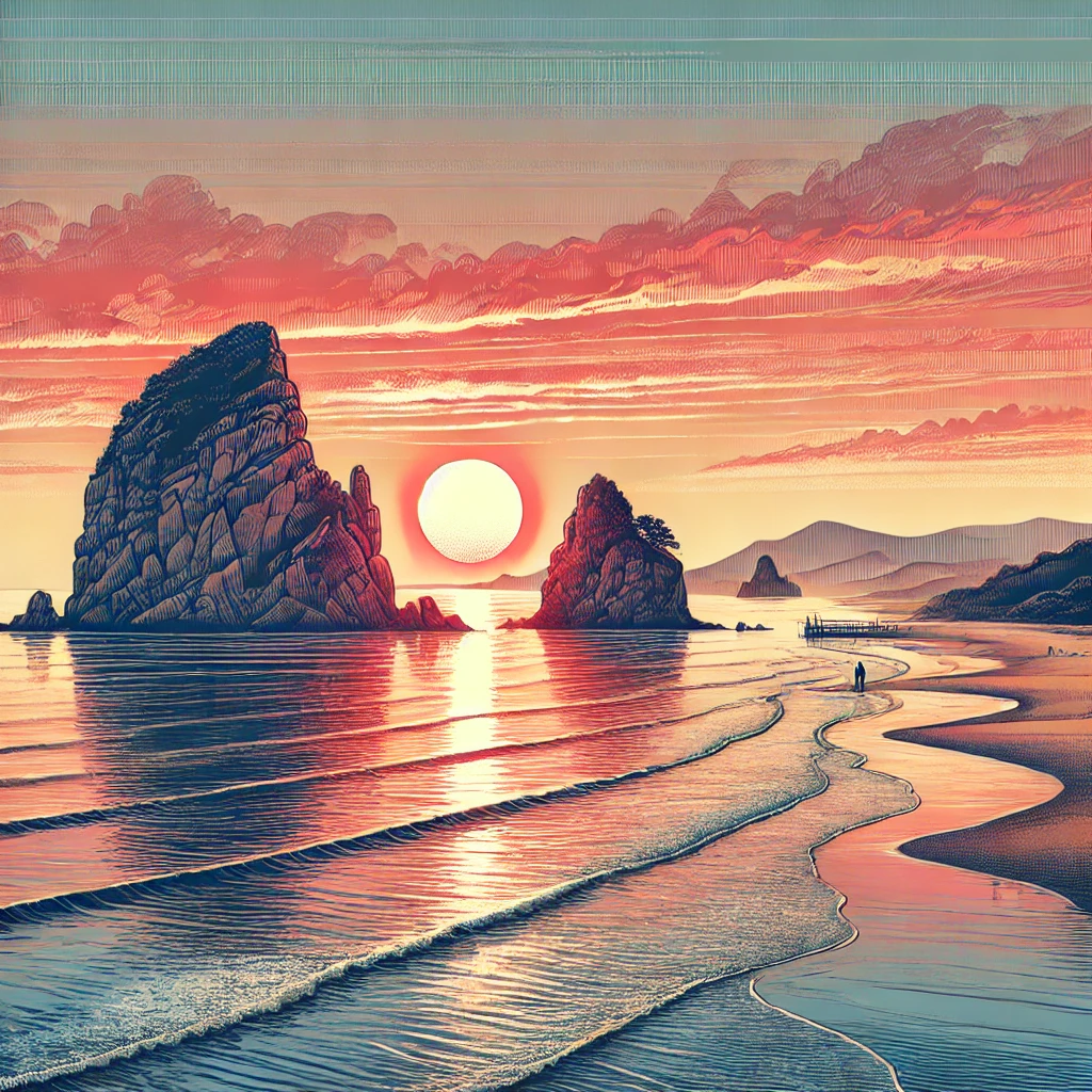 안면도 꽃지해변