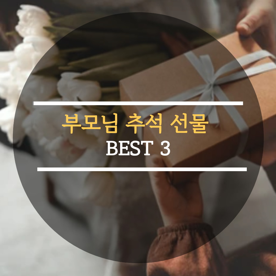  부모님 추석선물 추천 BEST3