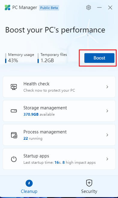 Microsoft PC Manager