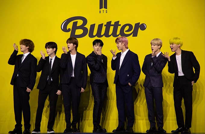  방탄소년단 BTS 신곡 '버터' 빌보드 핫 100 1위 유튜브 뮤직비디오 바로가기