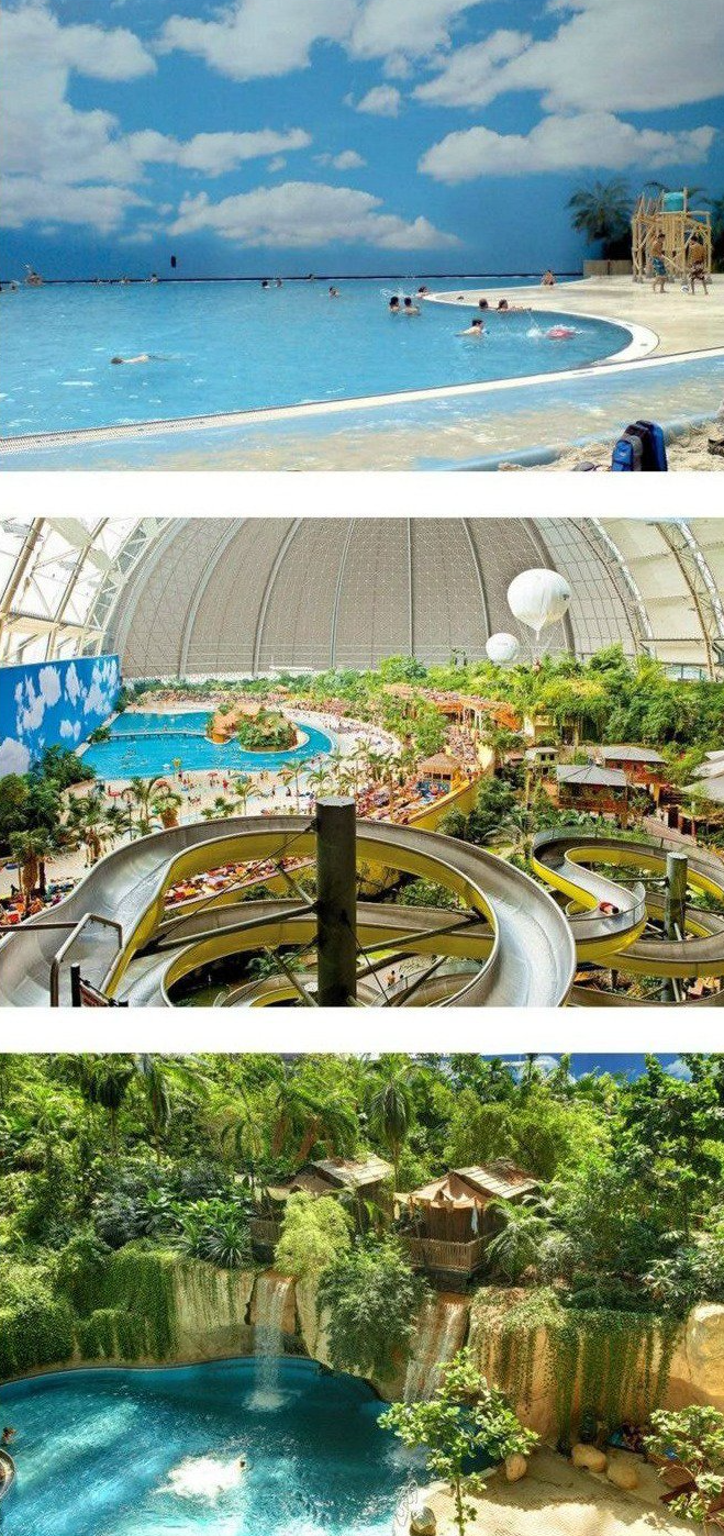 세계최대 규모 독일의 실내 수영장 트로피컬 아일랜드