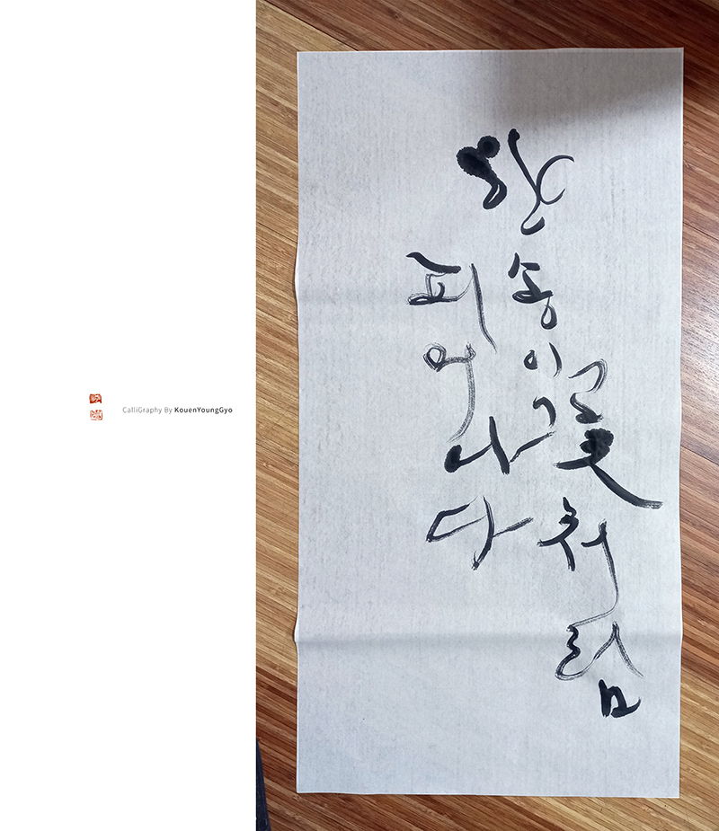  아름다운글씨, 한송이꽃처럼 피어나다