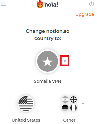 VPN-국가선택